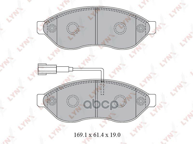 Колодки Тормозные Дисковые | Перед | Lcv LYNXauto арт. BD2828