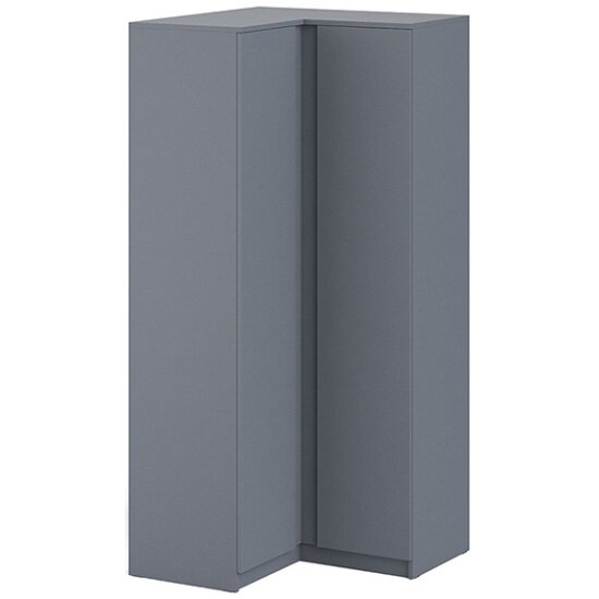 фото Шкаф СВК Мори угловой МШУ960.1, цвет графит, ШхГхВ 96,4х96,4х209,6 см.