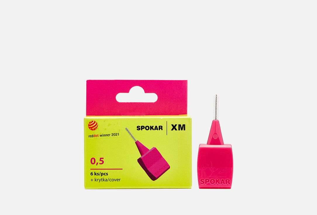 Интердентальный цилиндрический ершик Spokar Interdental brushes XM / кол-во 6 шт