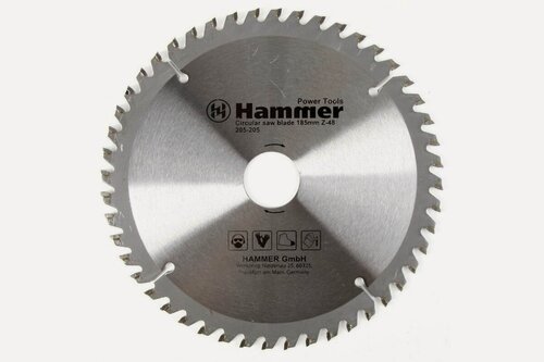 Изображение товара Диск пильный твердосплавный по ламинату Hammer Flex 205-205 CSB PL 185мм*30 мм, 48 зуб.