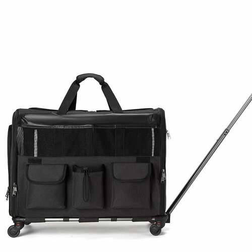 Сумка-тележка для домашних животных темно-серая 4524₽