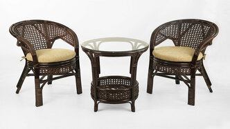 Комплект 02/15 Пеланги из натурального ротанга , цвет темно-коричневый