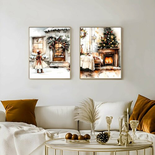 Набор постеров Новый год Рождество 40 на 50см 1350₽