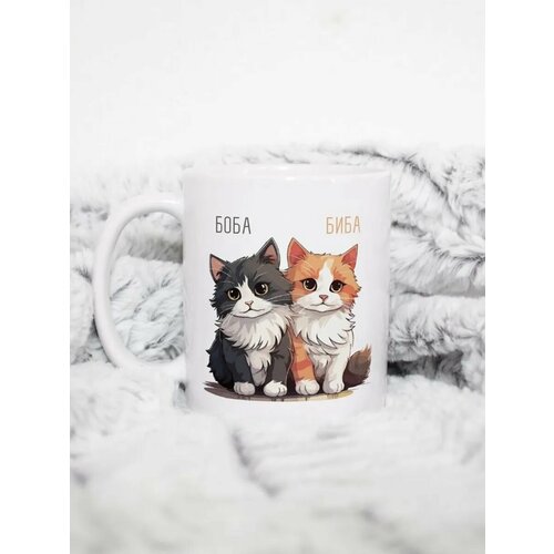 Кружка с котиком Биба и Боба 490₽