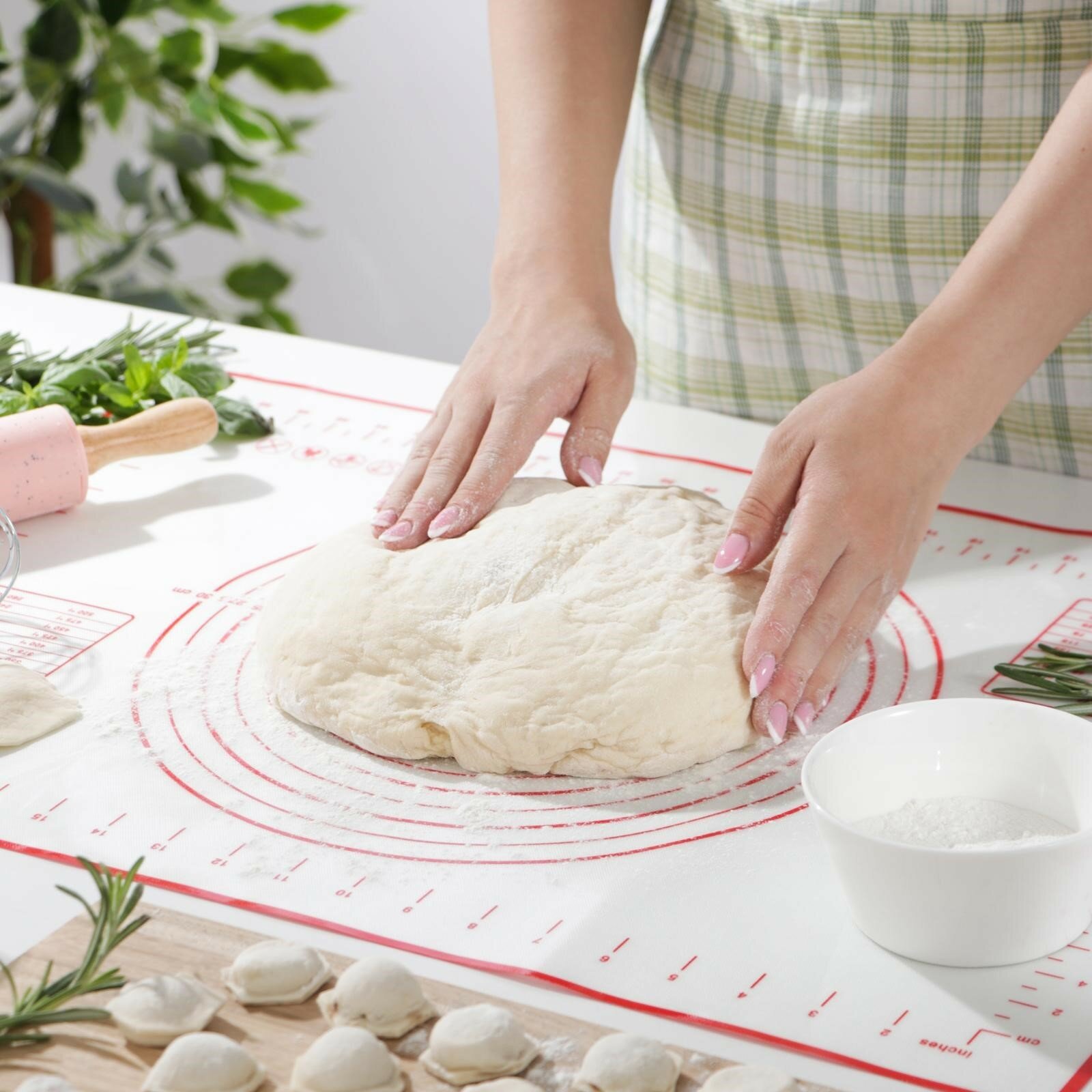 Силиконовый коврик с разлиновкой армированный Доляна 40×60 см