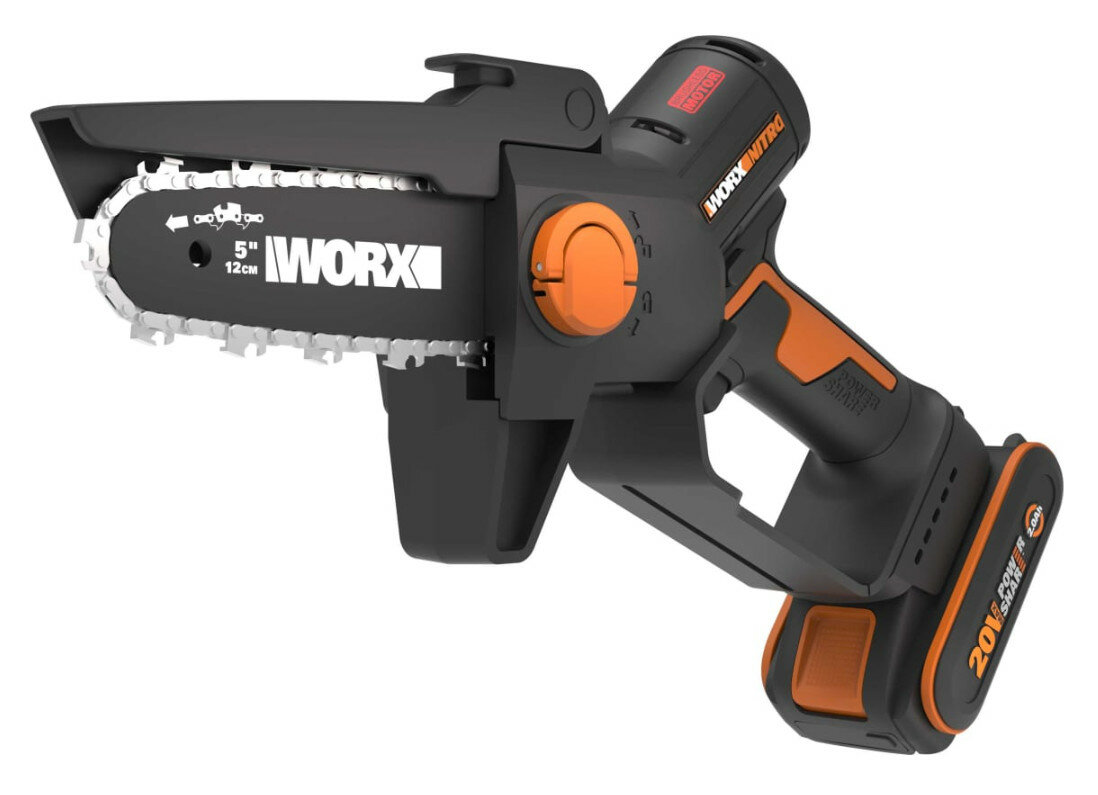 Аккумуляторная цепная пила Worx WG325E PowerShare 20V