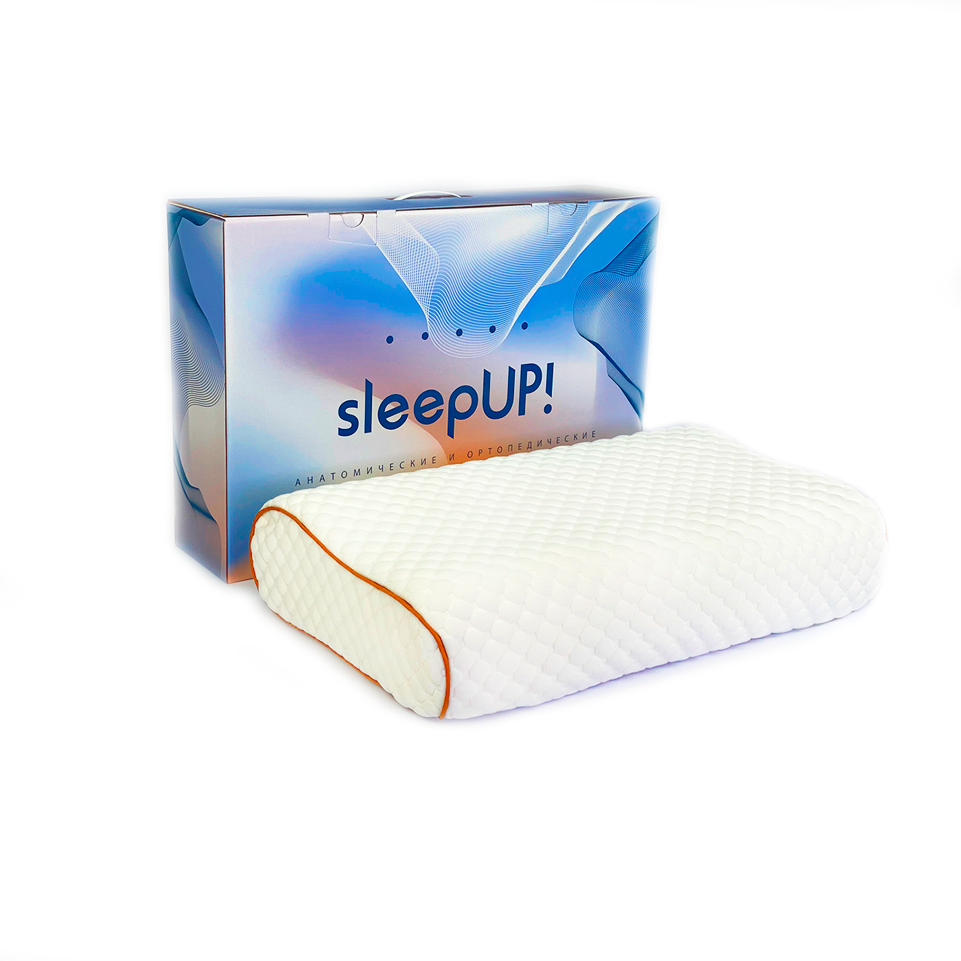 Подушка ортопедическая SleepUp Flexy L с эффектом памяти для взрослых