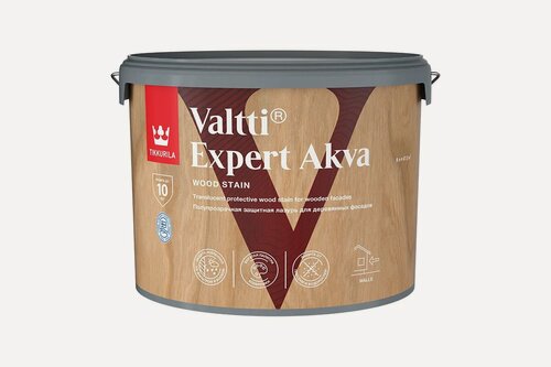 Изображение товара Декоративный антисептик Valtti Expert Akva (Валтти Эксперт Аква) TIKKURILA 9л тик