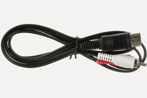 Изображение товара REXANT DIN 5 Pin кабель 2 RCA, длина 1,2 м, 17-2512-4, для аудиоаппаратуры