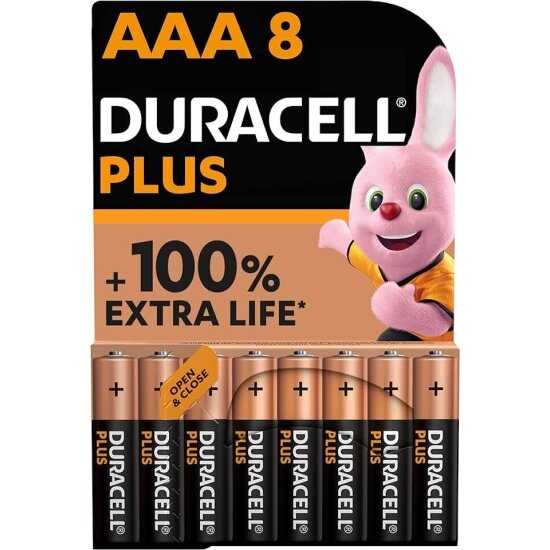 Элемент питания Duracell Plus LR03 AAA бл 8