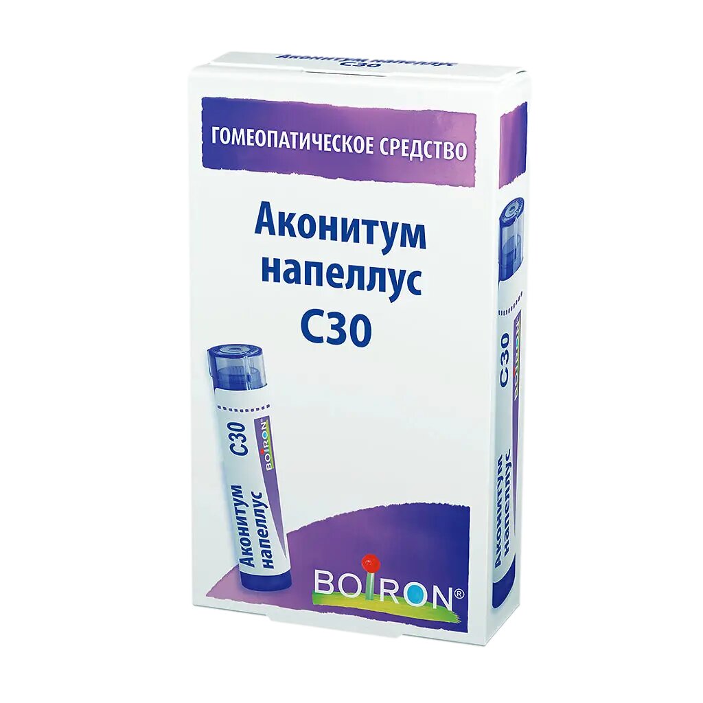 Аконитум напеллус С30 гранулы гомеопатические 4 г 1 шт