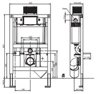 Рамная инсталляция SANIT 995N 90.703.00..S004 синий