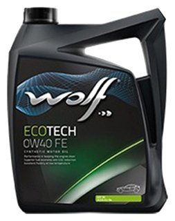 Масло моторное, WOLF ECOTECH 0W40 FE, 4 л