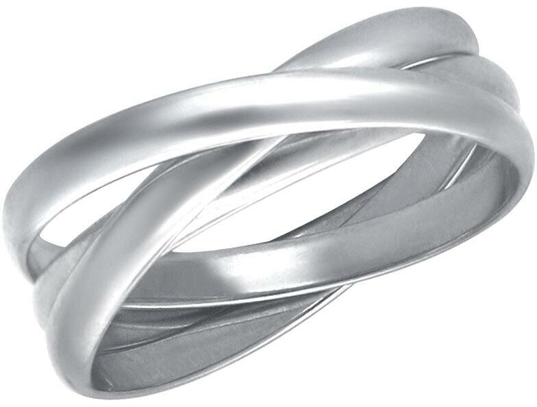 Кольцо обручальное Эстет, серебро, 925 проба