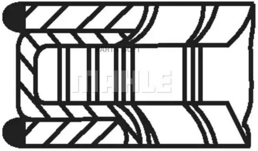 Кольца Поршневые К-Кт 2,0 8-Клап 20Ne X20se X20xe Std Mahle/Knecht арт. '01158N0
