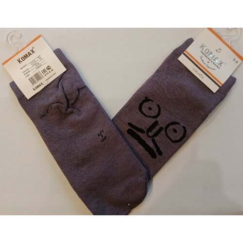 Носки KOMAX, 2 пары, размер 5-8 лет, коричневый