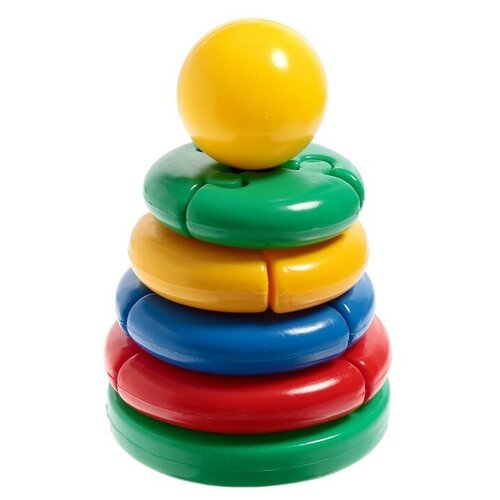 Строим вместе счастливое детство Пирамида «Логика» мини каталка игрушка строим вместе счастливое детство паровоз с индейцами 5003 желтый красный синий зеленый