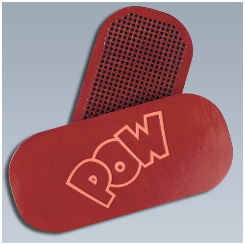 фото Доска садху со статичными гвоздями для йоги овал комикс надписи пау pow - 1618 woodart