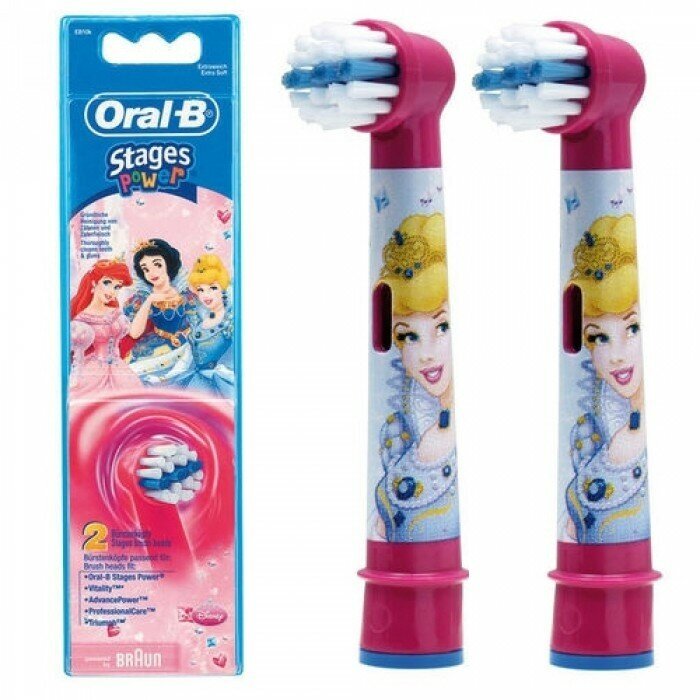 Сменные насадки для электрической зубной щетки ORAL-B EB princess 2 шт