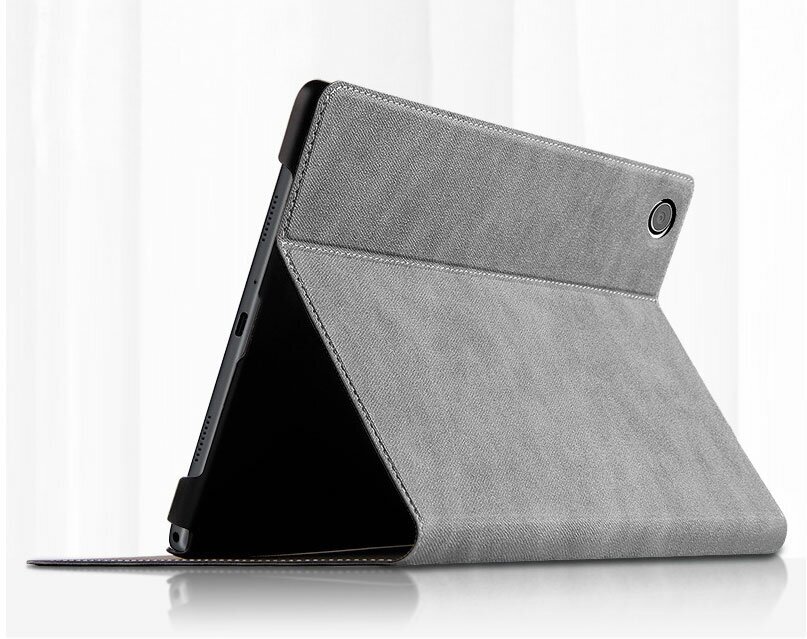 Чехол для планшета Huawei MatePad SE 10.4 дюйма (AGS5-W09/L09), кожаный с тиснением, винтажный стиль (серый)