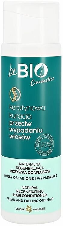 Кондиционер для волос BEBIO с биотином и растительным кератином (укрепляющий) 200 мл