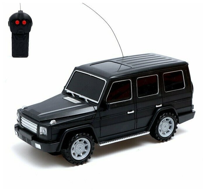 Джип радиоуправляемый "Гелик", работает от батареек, цвет черный