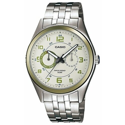 Наручные часы CASIO Analog MTP-1353D-8B2, серебряный, белый наручные часы casio analog серебряный белый