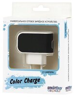 Сетевая зарядка SmartBuy Color Charge черный