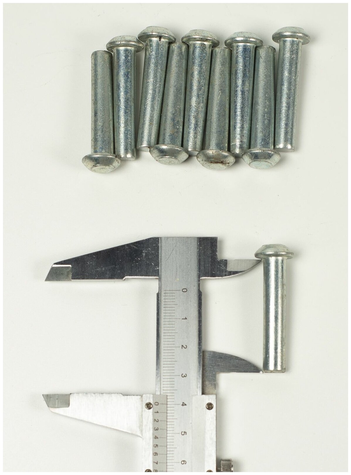 Заклепка забивная 8х40 полусферическая головка, сталь, (10шт.) ГОСТ 10299-80 - фотография № 3