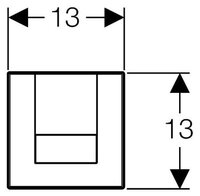 Кнопка смыва GEBERIT 116.014.46.1 Tango матовый хром