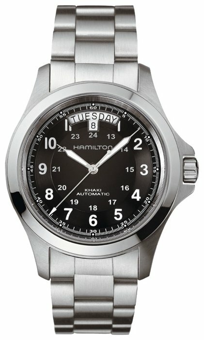Наручные часы Hamilton Khaki Field H64455133, серебряный, черный