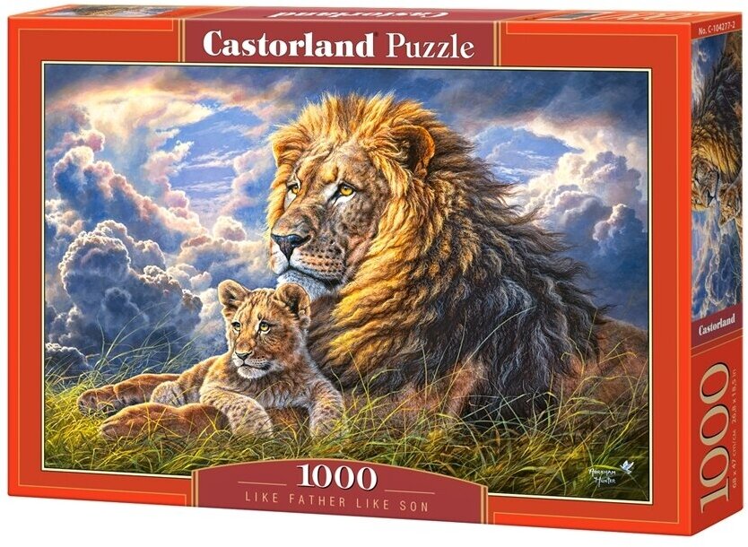 Castorland Пазл 1000 Львы: отец и сын