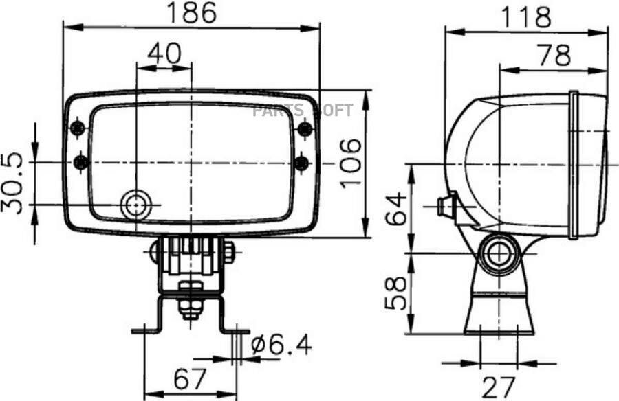 Фара L/R BEHR-HELLA / арт. 1AB996213001 - (1 шт)