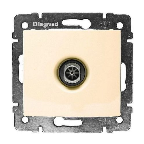 Legrand Valena Classic DIY Розетка TV оконечная 10 дБ 695617 1 шт. розетка usb 2 м сп valena механизм сл кость diy упак код 694372 legrand 10шт в упак