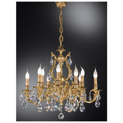 Подвесная люстра 1635/6+3 с хрусталем