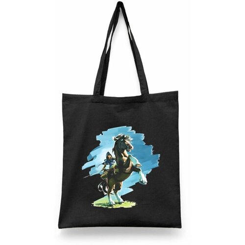 фото Сумка-шоппер унисекс каждому своё "легенда о зельде/the legend of zelda" черная