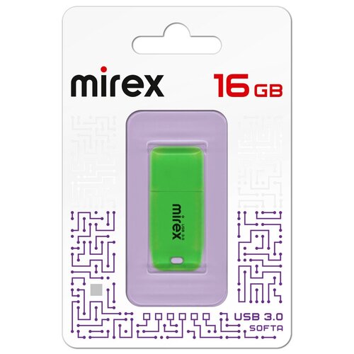 USB Flash Drive 16Gb - Mirex Softa Green 13600-FM3SGN16