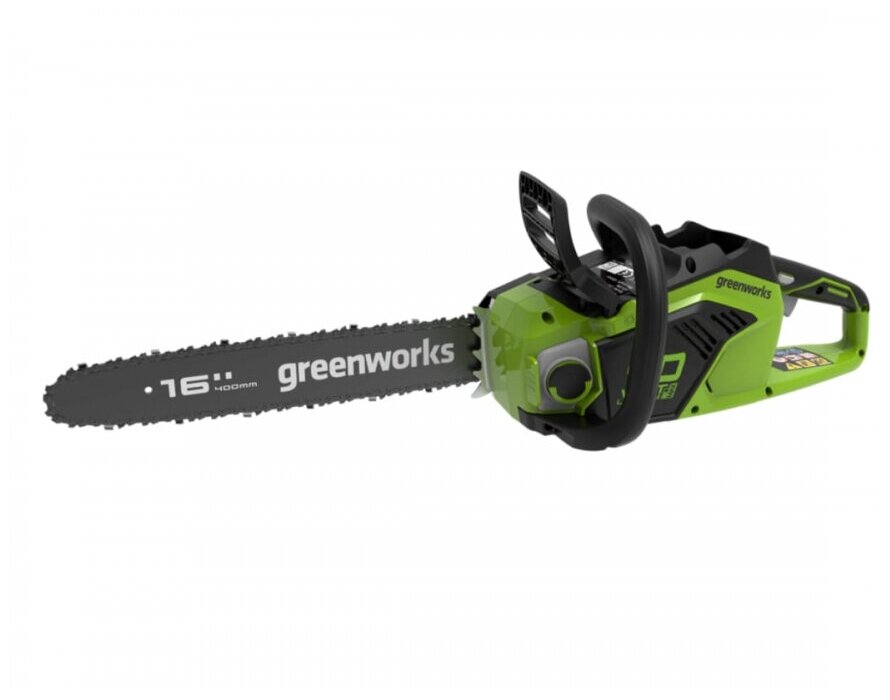 Цепная пила аккумуляторная GreenWorks GD40CS18, 40V, 40 см, бесщеточная, до 1,8 КВТ, без АКБ и ЗУ