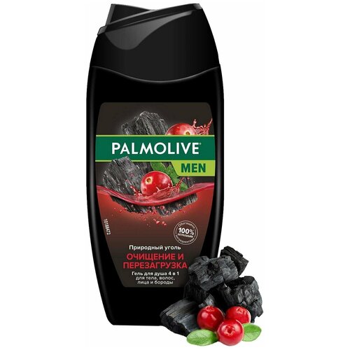 Гель для душа Palmolive Men Очищение и перезагрузка с природным углем