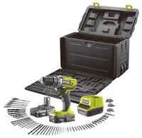 Дрель-шуруповерт RYOBI R18DD3-213X желтый/черный