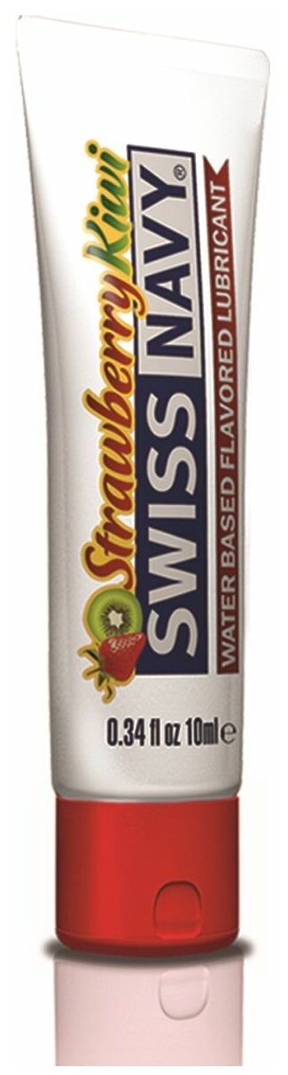 Лубрикант Swiss Navy Strawberry Kiwi Lube с ароматом клубники и киви - 10 мл, цвет не указан