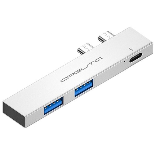 Концентратор USB 2.0 (2*USB+Type-C) OT-PCR24серебро Орбита концентратор usb 2 0 3 0 3 usb ot pcr23серый орбита