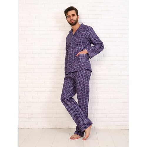 Пижама Ивановский текстиль, размер 48, фиолетовый