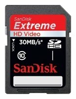 Карта памяти SanDisk Extreme HD Video SDHC Class 10