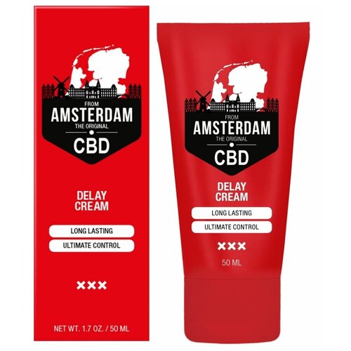 Крем-пролонгатор CBD from Amsterdam Delay Cream - 50 мл. (цвет не указан) крем для мастурбации для женщин cbd from amsterdam masturbation cream for her 50 мл цвет не указан