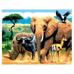 Royal & Langnickel Картина по номерам ''Африканские животные'' 28,5х39 см (PJL 09) - изображение