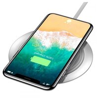 Сетевая зарядка Baseus Metal Wireless Charger белый