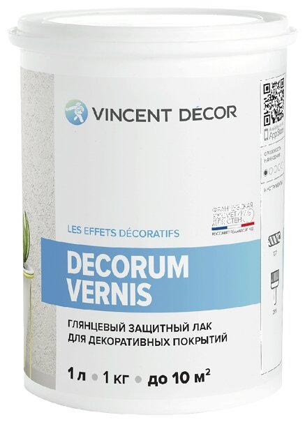 Лак защитный Vincent Decor Decorum Vernis глянцевый 1 л