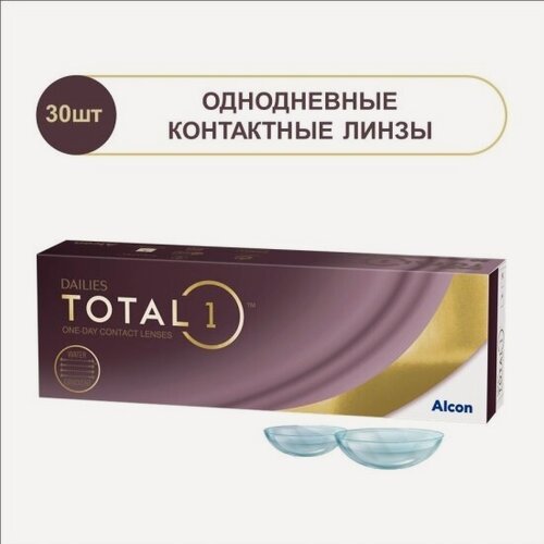 Изображение товара Контактные линзы Dailies Total Dailies (Alcon) Total 1 (30 линз) (-2.75/8.5/14.1)