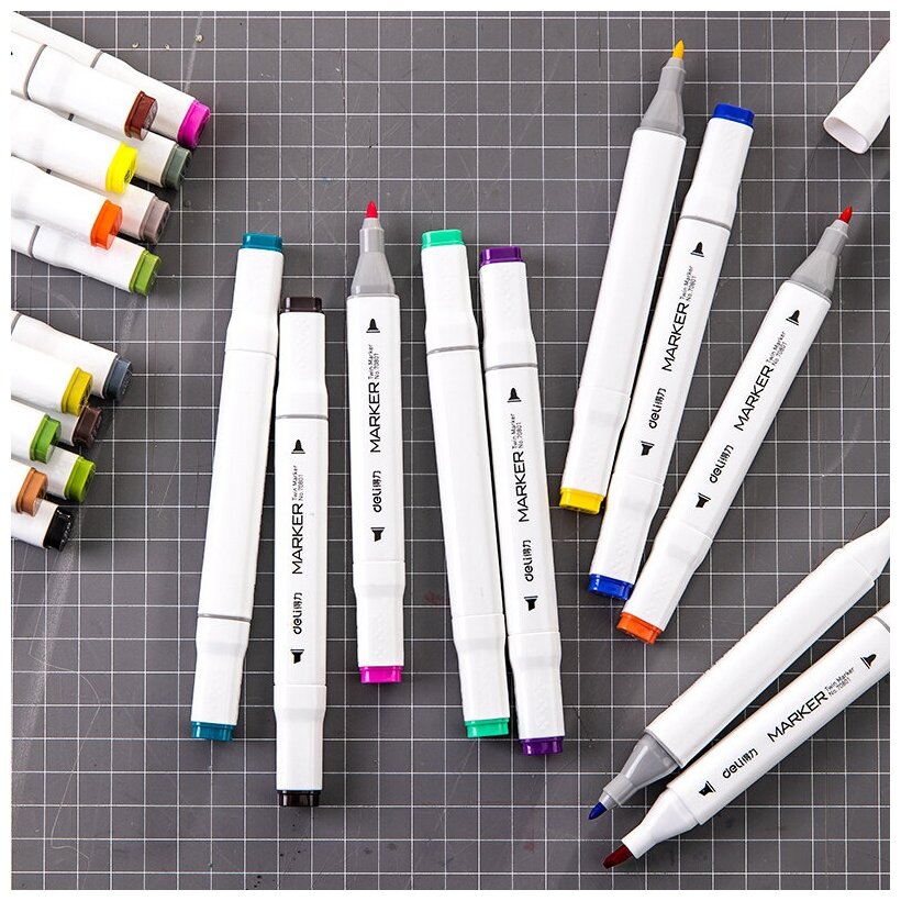 Набор маркеров для скетчинга Deli E70801-24 Color Emotion 24цв. (24шт.) - фото №8
